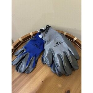 Wells Lamont Pack Nitrile Work Gloves | Lightweight,  Blue/Gray Size Large New